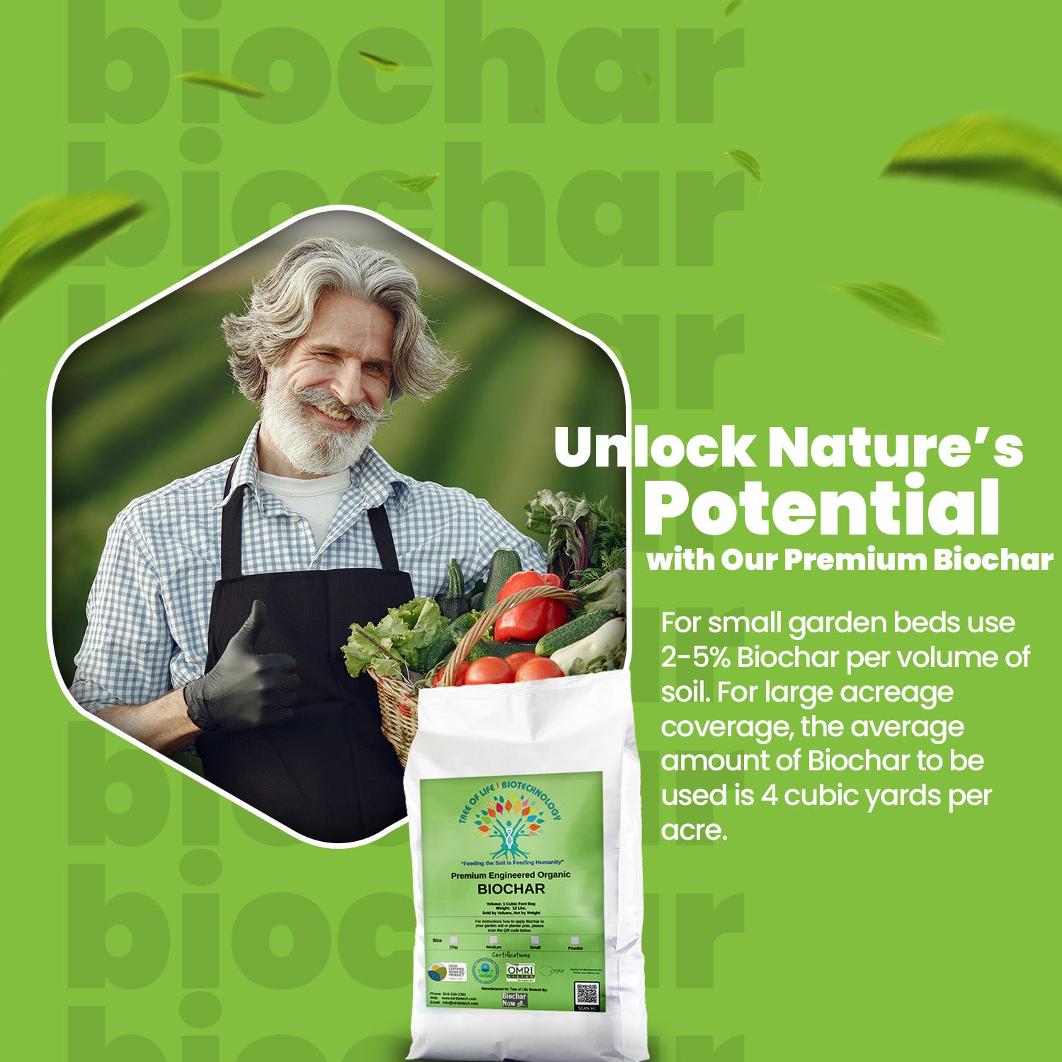Premium Engineered Biochar (Medium)